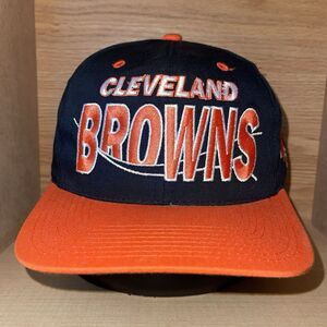 Vintage 90s Team NFL Cleveland Browns Football Logo Snapback Hat Cap